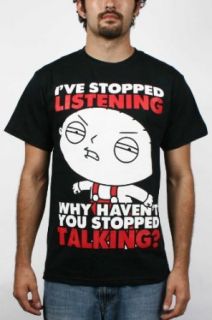 Family Guy   Ive Stopped Listening Mens T Shirt In Black