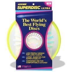Aerobie Superdisc Ultra Flying Disc   Yellow Sports