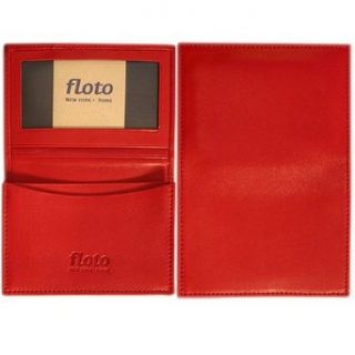 Floto Red Leather Business Card Case   wallet Clothing