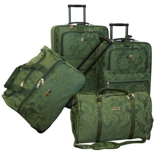 American Flyer Tradewinds Brocade 4 piece Luggage Set