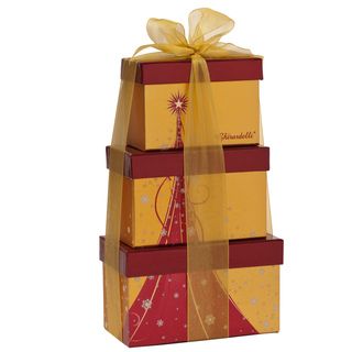 Ghirardelli Chocolate Gold Holiday Gift Tree Tower