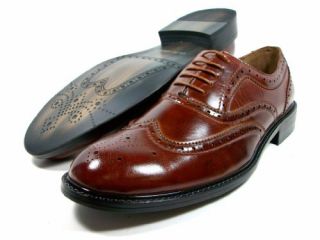 Aldo Italian Style Brown Oxford Lace Up Wing Tip Dress Shoes Shoes
