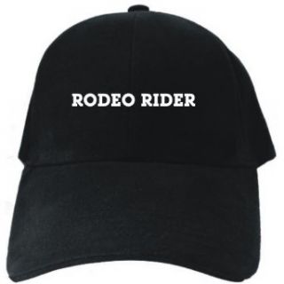 Rodeo Rider SIMPLE / BASIC Black Baseball Cap Unisex