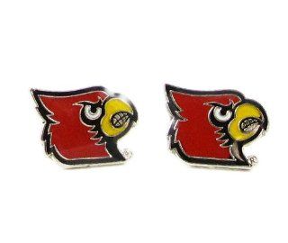 Louisville Cardinals   NCAA Team Logo Post Earrings