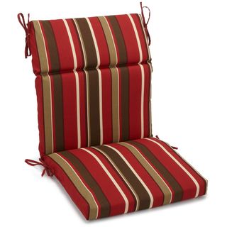 Blazing Needles Striped 3 section Chair Cushion