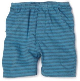 Charlie Rockets Stripe Jersey Short, Turquoise, 6 9 Months