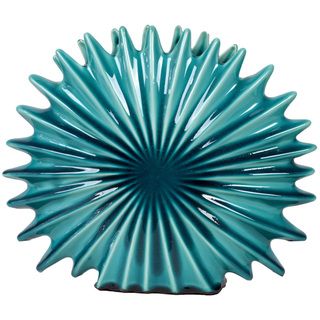 Urban Trends Collection Blue Ceramic Seashell