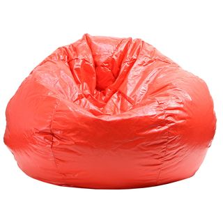 Hudson Industries Red Extra Large Wet Look Vinyl Bean Bag