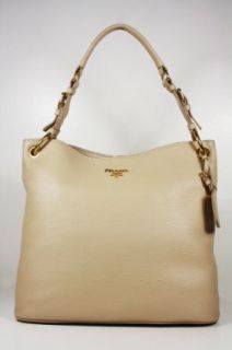 Prada Handbags Large Light Tan Leather BR4892 Clothing