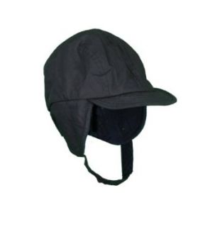 Winter Hat with Fleece Lining 100% Cotton Cap Navy (59 cm) Clothing