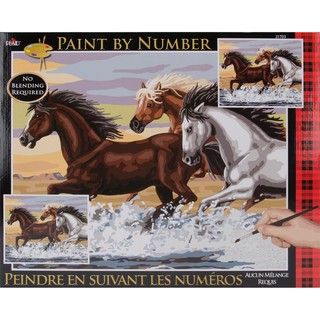 Paint By Number Kit   Mesa Horses