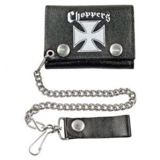 Choppers Iron Cross 4 Leather Wallet Clothing