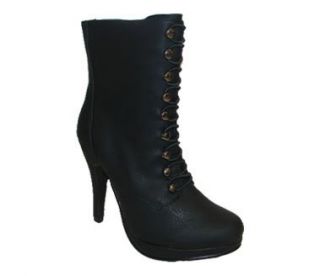 Bucco Rita Boot in Black and Grey. Shoes