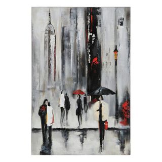 Lecavalier Bustling City I Hand painted Canvas Art