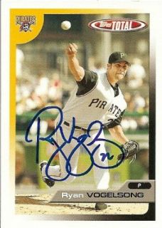Ryan Vogelsong Signed Pittsburgh Pirates 05 Total Card