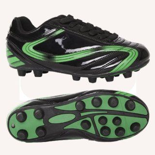 Treviso FG Youth Green Soccer Cleats BLACK/GREEN YOUTH 8.5 Shoes