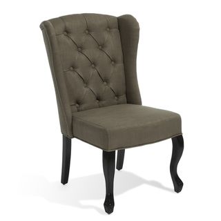 Christopher Knight Home Olivier Tufted Brown Fabric Accent Chair