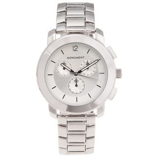Monument Womens Stainless Steel Silvertone Sport Watch