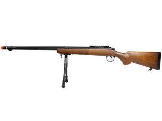 TSD Tactical SD702 Sniper Rifle w/Bipod, Wood airsoft gun