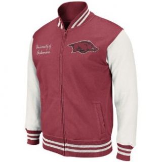NCAA Arkansas Razorbacks Retro Fleece Jacket Mens Sports