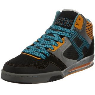  Osiris Mens Armada Sneaker,Black/Teal/Orange,13 M US Shoes