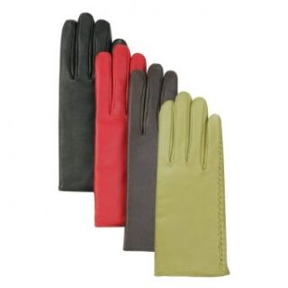 Luxury Lane Womens Cashmere Lined Lambskin Leather Gloves