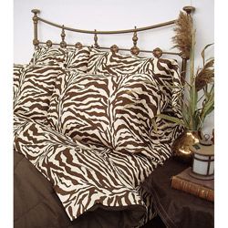 Wild Life Brown Zebra 200 Thread Count Standard Pillowcases (Set of 2