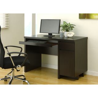 Enitial Lab Mainstreet Cappuccino Office Desk with Keyboard Tray