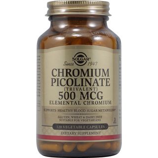Solgar Chromium Picolinate 500mcg Supplement (120 Capsules