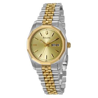 Bulova Mens Yellow Gold plated Stainless Steel Watch