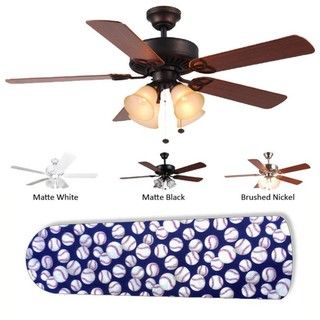 New Image Concepts 4 light Baseball Ceiling Fan