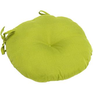 Lime 18 inch Round Outdoor Bistro Chair Cushion (Set of 2)