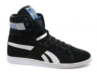Reebok Classic Top Down Black/Blue Womens Sneakers Shoes