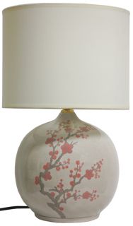 20 inch Cherry Blossom Vase Lamp (China)