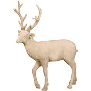 Garden Deer 45 inch Distressed Sand Statue