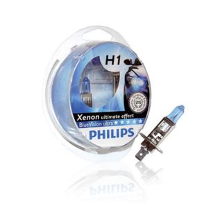 Ampoules Philips H1 BlueVision ultra 12V 55W   Achat / Vente PHARES