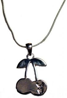 Playboy Cherries Necklace (Silver) Clothing