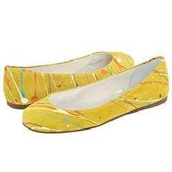 French Sole Virgo Yellow Suede Flats