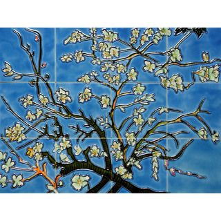 Van Gogh Branches of an Almond Tree in Blossom Mural Wall Tiles