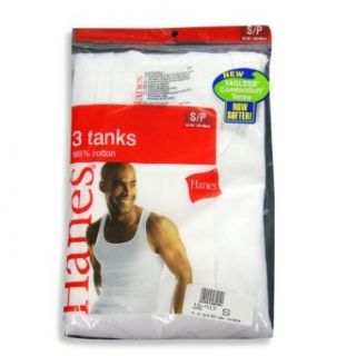 Hanes   Mens 3 Pack Tanks, White, 372 15912 Clothing