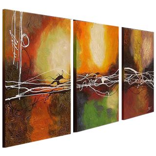 this item hand painted oil abstract canvas art set of 3 sale $ 157 49