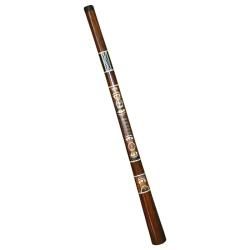 Teak Wood Aztec Painted 51 inch Didgeridoo (Indonesia)