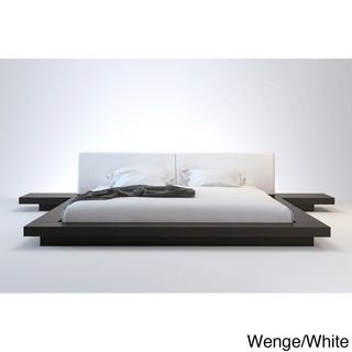 Worth Full size Platform Bed with 2 Matching Nightstands
