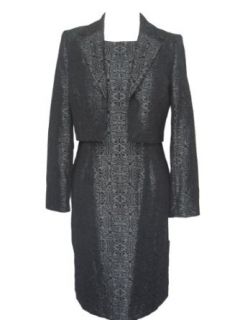 KASPER Womens 2PC Jacquard Jacket/Dress Suit Clothing