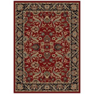 Oriental Ankara Collection Sultanabad Red Area Rug (53 x 73