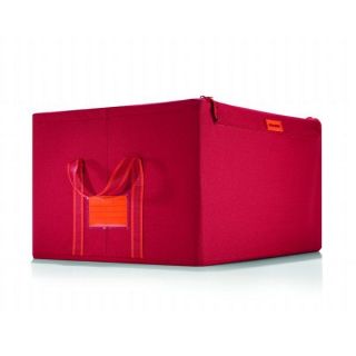 en tissu 60 l   rouge   Cette boite en tissu a une capacité de 60