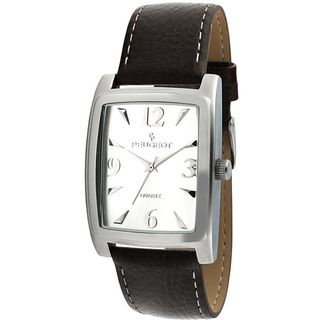Peugeot Mens Leather Strap Watch