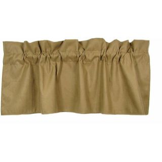 Set of 2 Ultra Twill Tan Valances (54 in. x 18 in.)