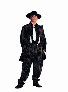 Zoot Suit   Adult Large, Black/White Costume Sports