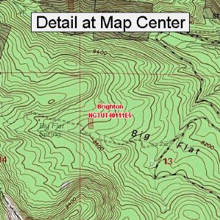 USGS Topographic Quadrangle Map   Brighton, Utah (Folded